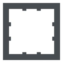 Адаптер 55х55 мм 32881 BT, базальт