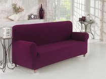 Чехол для дивана "KARNA" трехместный NAPOLI, цвет бордовый - Bilge Tekstil