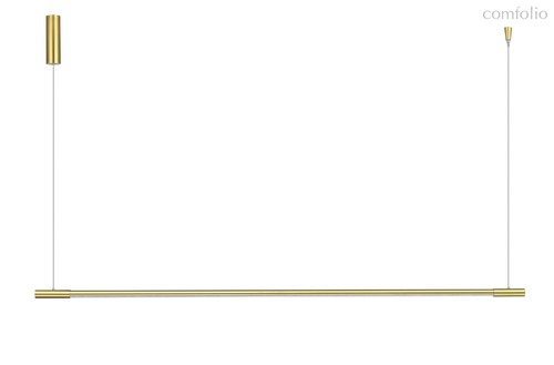 Supreme подвесной LED светильник D22xL1500хW60хH2000мм, 30W, 806Лм, 3000К, 110°, Ra>90, IP20, длина троса - 2000 мм, цвет латунь, блок питания в комплекте - Donolux