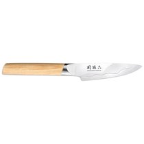 Нож овощной KAI Магороку Композит 9 см, два сорта стали, ручка светлое дерево - Kai