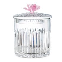 Конфетница с крышкой Decor de table Дефанс Магнолия 12,5х17 см, хрусталь, цветок розовый - Decor De Table