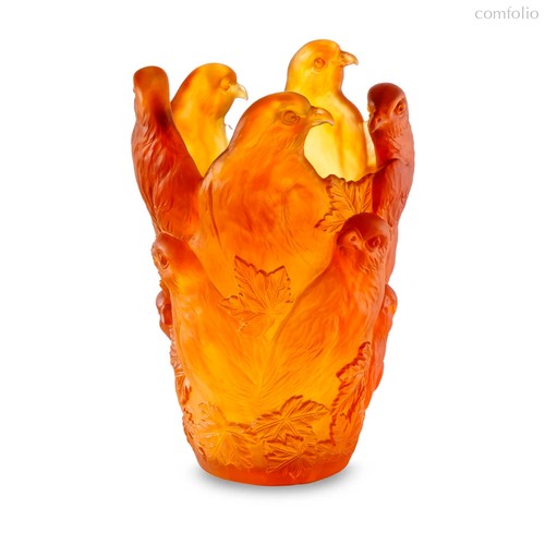 Ваза Decor de Table Pate de Verre Cristal Орел 30 см, хрустальное тесто, темно-янтарная, п/к - Decor De Table