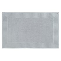 Коврик для ванной с фактурным бортиком светло-серого цвета из коллекции Essential, 50x80 см - Tkano
