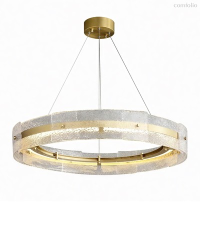 Золотая круглая люстра Берген, цвет полированная латунь - Louvre Home