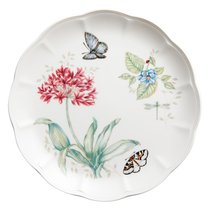 Тарелка обеденная Lenox "Бабочки на лугу" 27,5см, цвет светло-фиолетовый, 27 см - Lenox