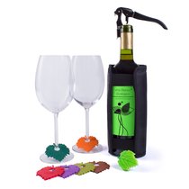 Набор для вина Wine Leaf, цвет черный - Koala