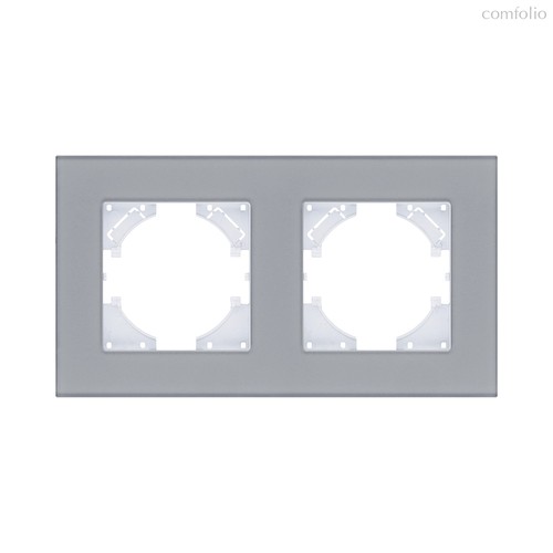 Рамка 2-постовая, стекло серый Kollinger Reflex MG RM2GY - Kollinger