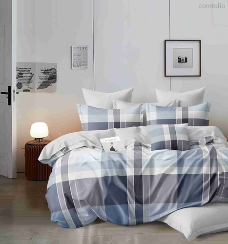 Комплект постельного белья CA-7-736 Дуэт Сатин печатный с наволочками 70х70х2шт.+ 50х70х2шт. - АльВиТек