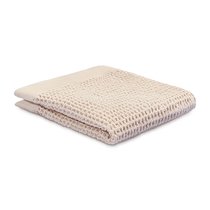 Полотенце для лица из умягченной вафли кремового цвета из коллекции Essential, 30x30 см - Tkano