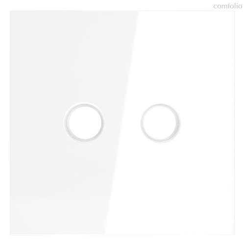 Накладка для розетки телевизионной оконечной TV+SAT, S70 белый глянцевый - Voltum