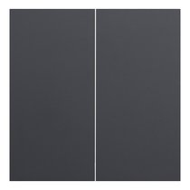 Клавиши для двухклавишного перекрестного выключателя 35614 MB, черный сатин - Rikett