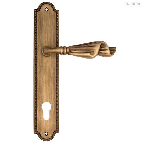 Дверная ручка Venezia Opera CYL на планке PL98 матовая бронза - Venezia Collezione