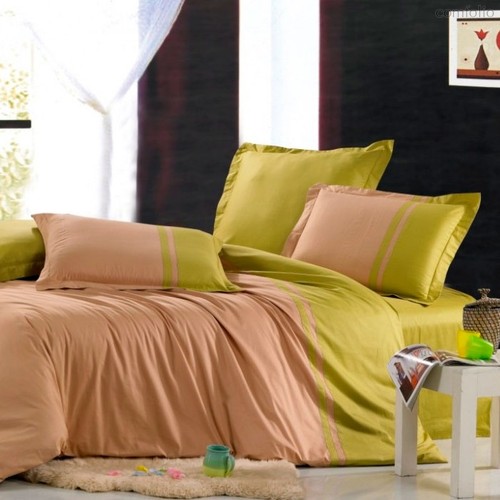 Доминика - комплект постельного белья, цвет оливковый, 1.5-спальный - Valtery
