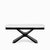 Обеденный стол Flormere 180x90, цвет белый/черный - Cosmo