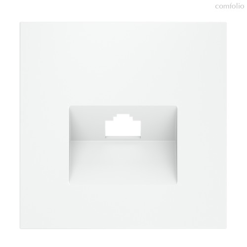 Накладка для розетки компьютерной RJ45 кат.6, S70 белый матовый - Voltum