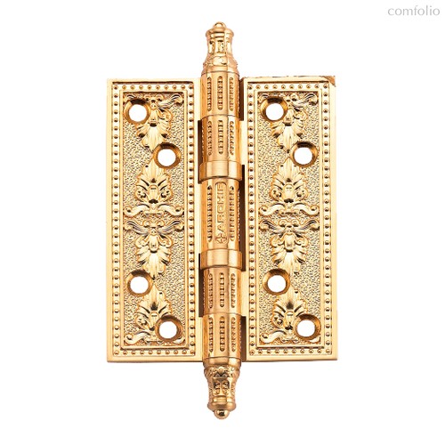Универсальная петля врезная латунная A030-G 4272 S.GOLD (Размер XL 127x89x4 мм, матовое золото) - Archie
