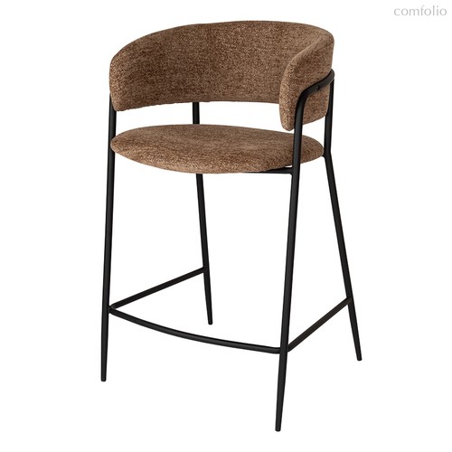 Стул полубарный Helning, мягкий шенилл, светло-коричневый - Bergenson Bjorn