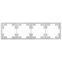 Четырехместная рамка 35840 SV, серебро - Rikett