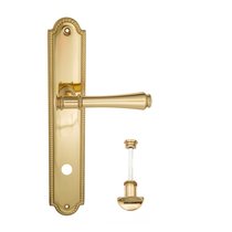 Дверная ручка Venezia Callisto WC-2 на планке PL98 полированная латунь - Venezia Collezione