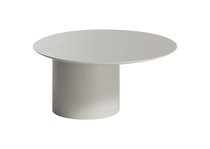 Столик Type D 80 см со смещенным основанием D 39 см (серо-бежевый) - Ellipse