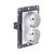Розетка штепсельная SCHUKO двойная 16A/250 В, белый Kollinger REA-032WH для Aspekt, Eleganz, Reflex - Kollinger