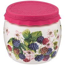 Банка с Силиконовой Крышкой Ежевика 750М л
