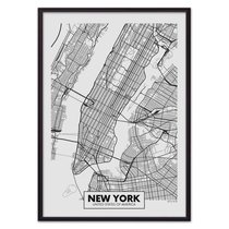 Карта Нью-Йорк, 21x30 см - Dom Korleone