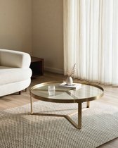 Золотой кофейный стол Ульм, цвет золотой - Louvre Home