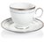 Чашка чайная с блюдцем Noritake "Хэмпшир,платиновый кант" 250мл - Noritake