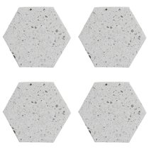 Набор из 4 подставок из камня Elements Hexagonal 10 см - Typhoon