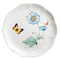 Тарелка акцентная Lenox "Бабочки на лугу.Бабочка-Монарх" 23см, цвет зеленый, 23 см - Lenox
