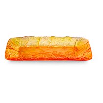 Блюдо прямоугольное Decor de Table Pate de Verre Cristal Бабочка 22х13 см, хрустальное тесто
