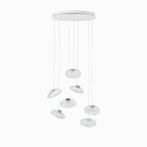 Подвесной светильник Cloud диаметр 90, цвет белый/прозрачный - Cosmo