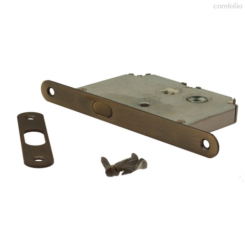 Замок для раздвижной двери SRR201 + ответная планка матовая бронза - Venezia Collezione