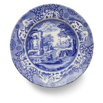 Тарелка суповая Spode Голубая Италия 23 см, фаянс