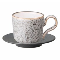 Чашка кофейная с блюдцем Denby Студио Грэй 100 мл, керамика жаропрочная