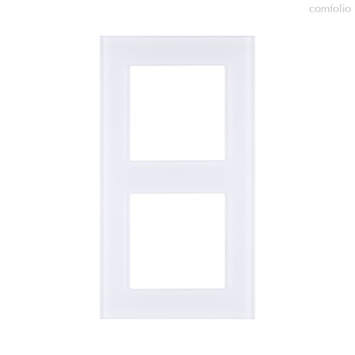 Рамка 2-постовая, стекло белый Kollinger Asthetik AS2WH - Kollinger