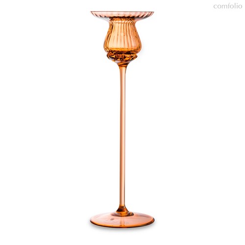 Подсвечник Anna Von Lipa 25 см, стекло хрустальное, кофейный - Anna Von Lipa