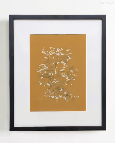 Интерьерный постер Mustard Flowers-I, цвет бежевый - Louvre Home