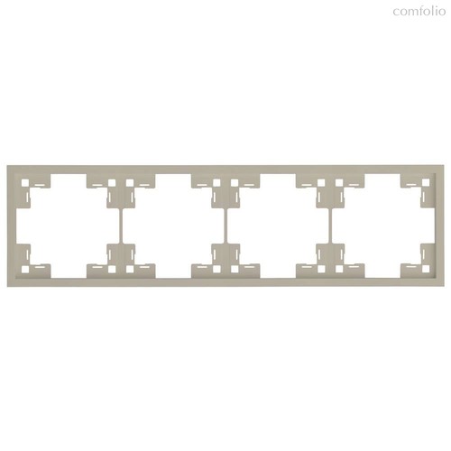 Четырехместная рамка 35840 LT, латте - Rikett