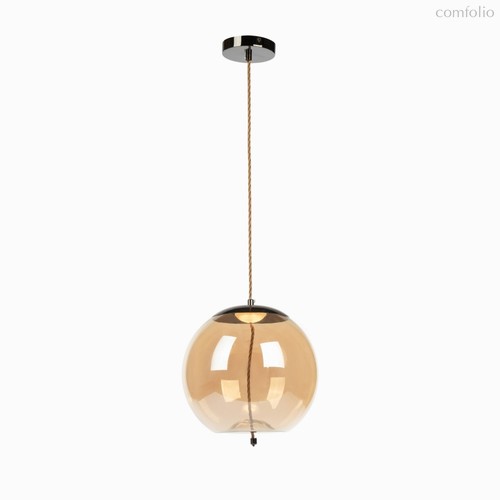 Подвесной светильник Drop диаметр 31, цвет черный/янтарный - Cosmo