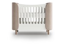 Кроватка KIDI Soft mini cпальное место 60*120 см антивандальная ткань (бежевый) - Ellipse