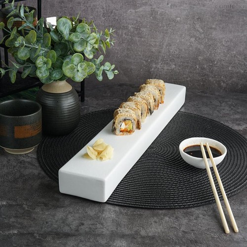 Блюдо прямоугольное 43*7 см h3,5 см White Matt Panasia P.L. Proff Cuisine - P.L. Proff Cuisine