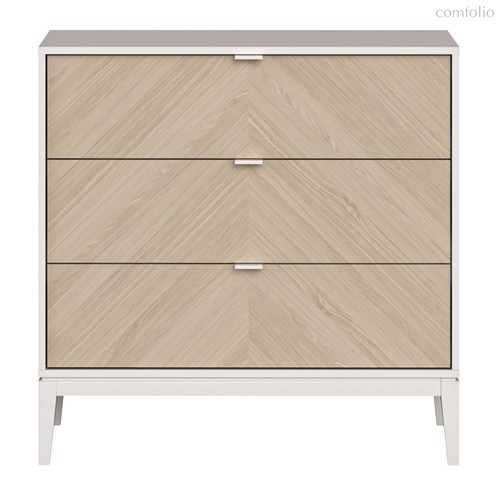 Комод Fjord 3 ящика (белый), цвет белый - Ellipse