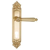 Дверная ручка на планке Fratelli Cattini "TORCELLO" CYL PL96-OLV полированная латунь - Fratelli Cattini