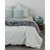 Комплект постельного белья двуспальный из сатина мятного цвета из коллекции Wild - Tkano