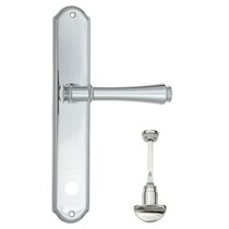 Дверная ручка Venezia Callisto WC-2 на планке PL02 полированный хром - Venezia Collezione