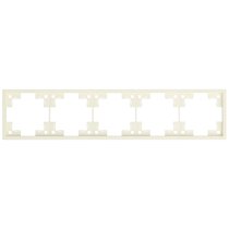 Пятиместная рамка 35850 MC, кремовый сатин - Rikett