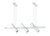 Donolux Modern подвес, длина 90 см, шир 10,7 см, выс макс 200 см, 3хGU10 9W, цвет арматуры белый - Donolux