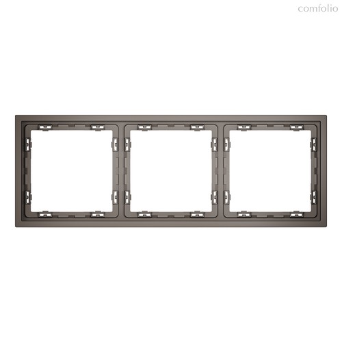 Рамка пластиковая VOLTUM S70 на 3 пост, капучино - Voltum